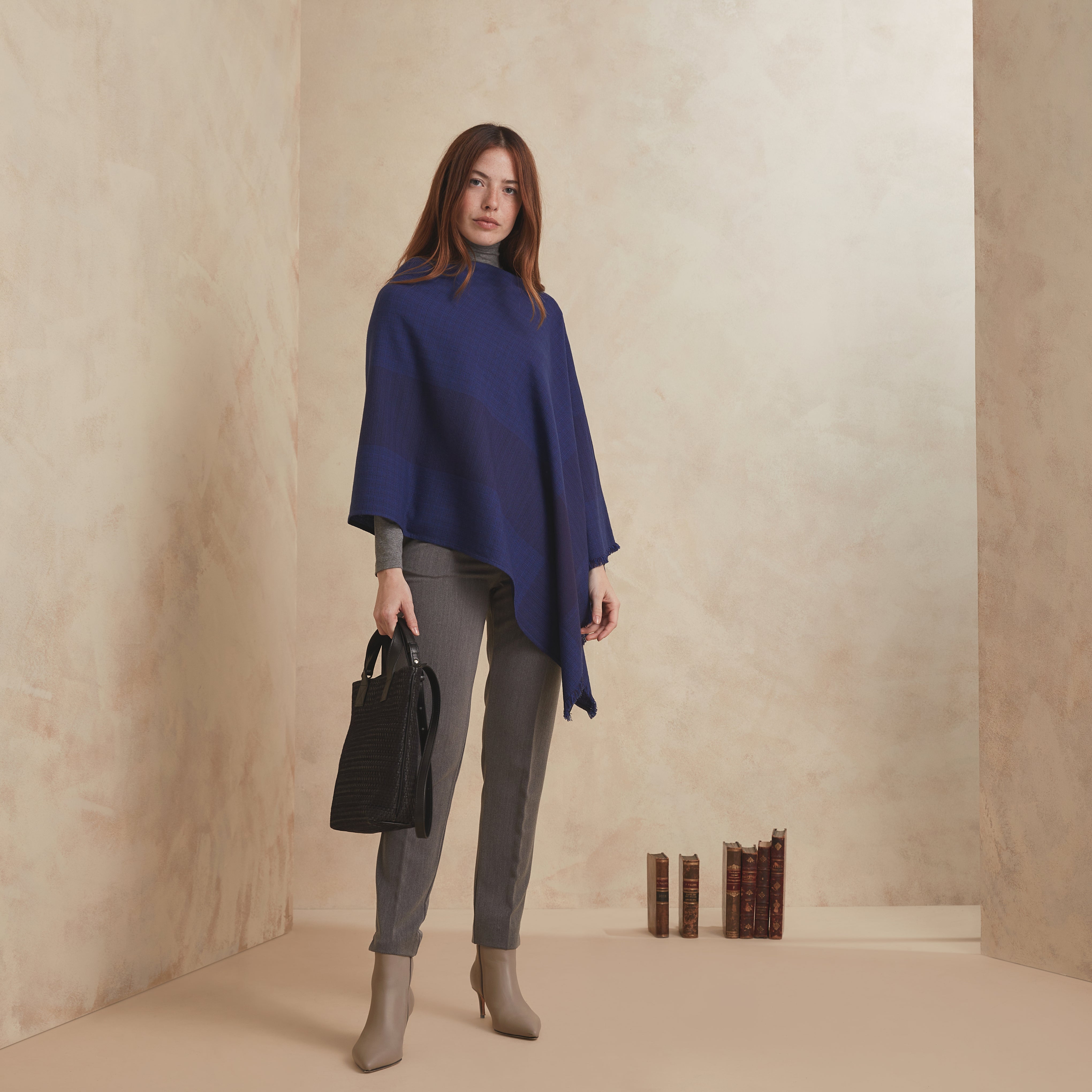 PONCHO BARRACÁN - azul