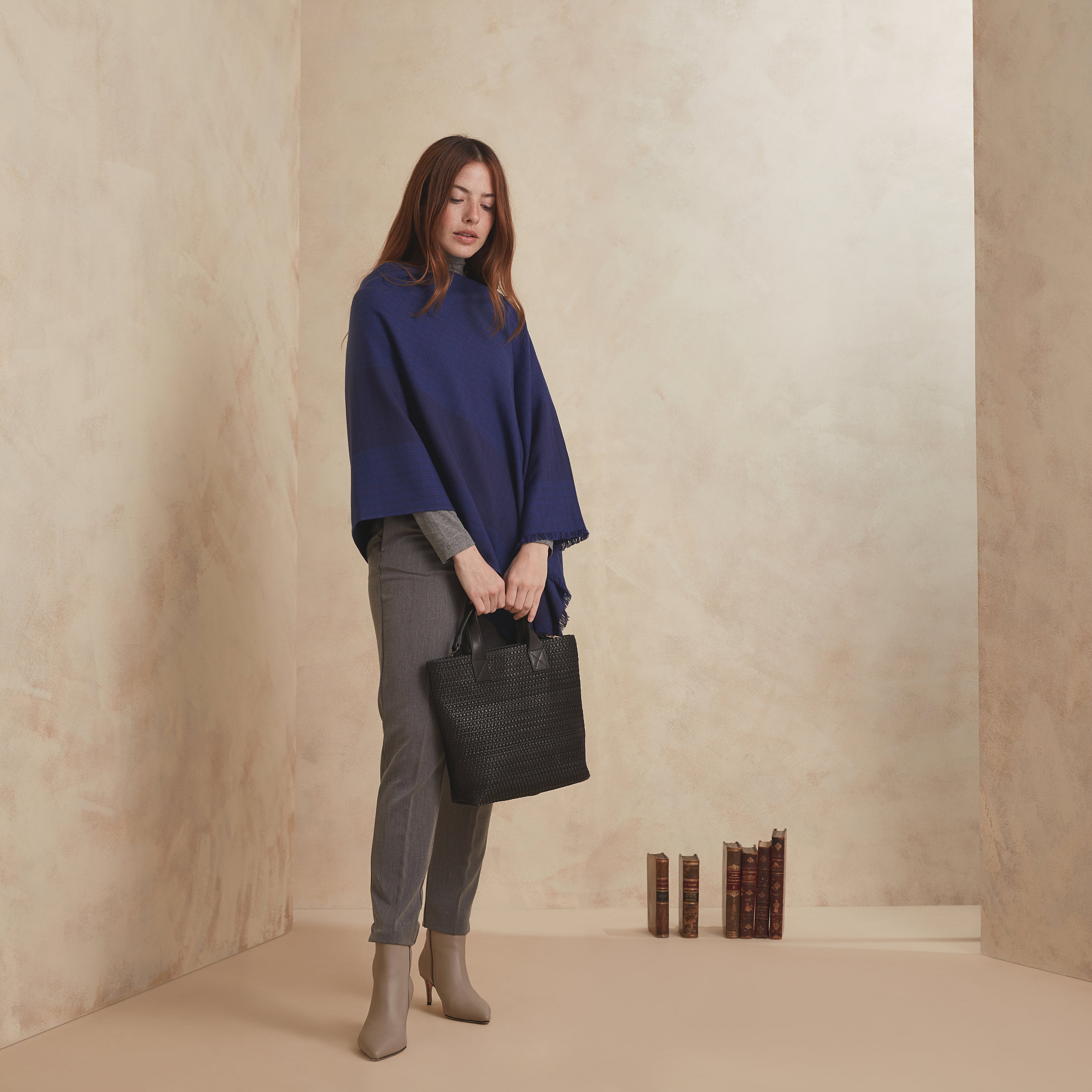 PONCHO BARRACÁN - azul