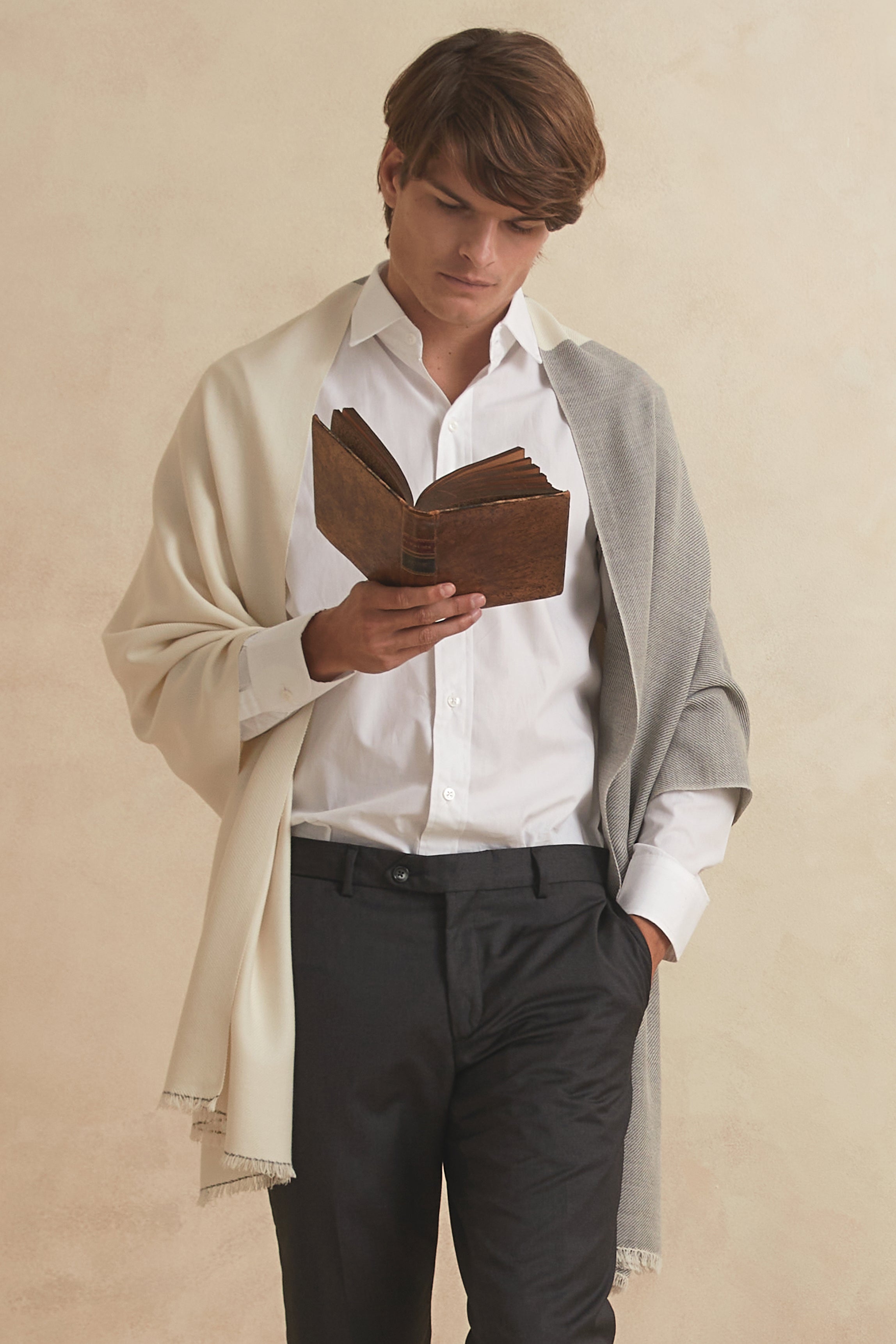 MANTO MEKNA - cashmere gris