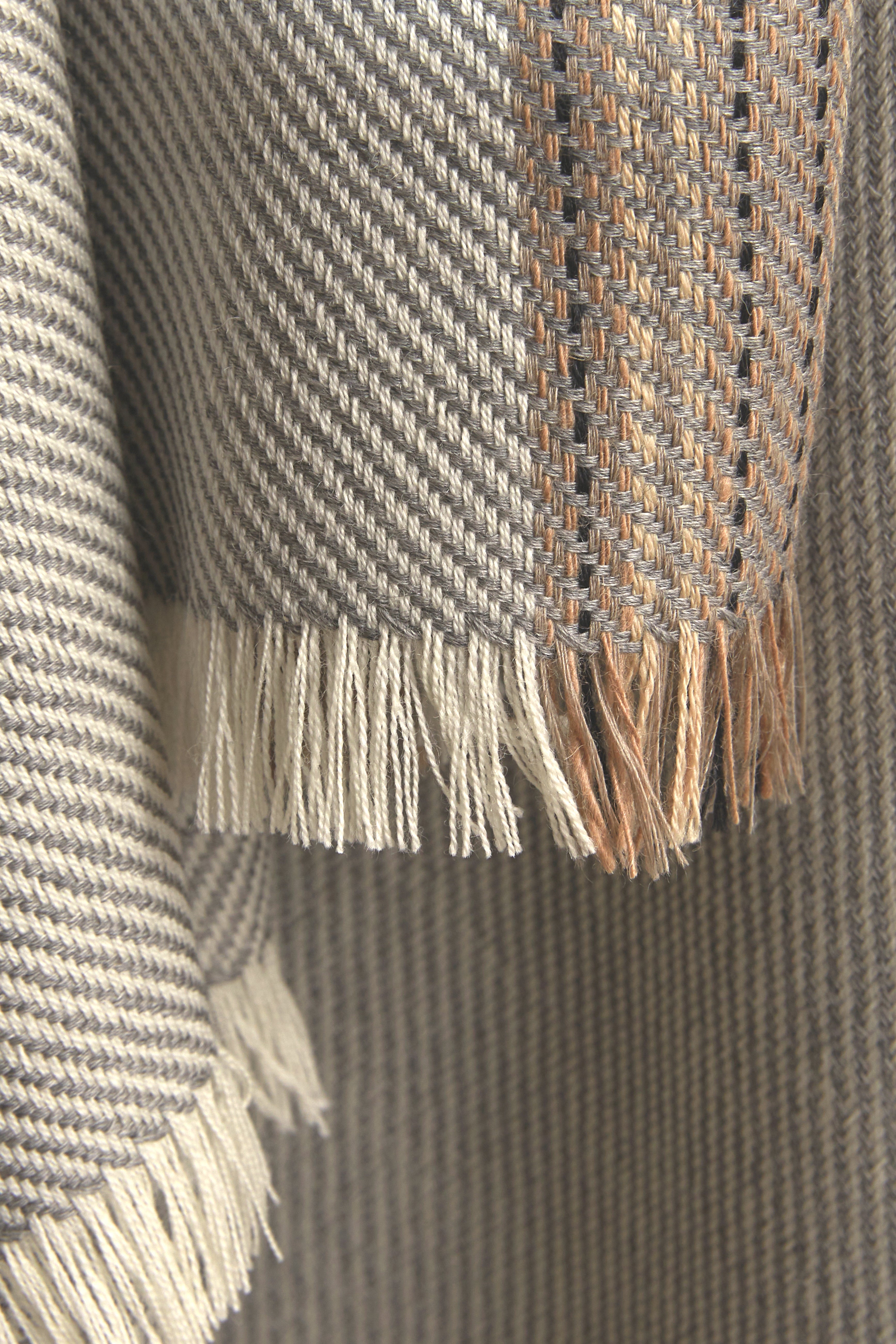 PONCHO TELIL - cashmere gris