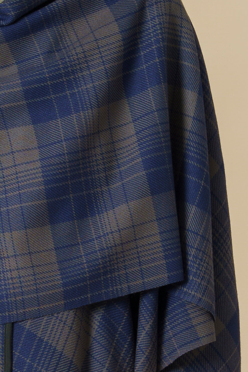 RUANA KILT - azul
